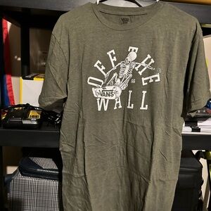Vans Men's Green Skeleton Graphic Tee